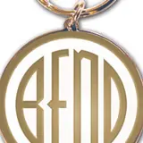 The Bend Emblem as drawn in The centennial button, 2005, in relief.