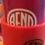 The emblem on Stacked silicone pint cups carrying the disc, The Bend Store, August 9, 2021.