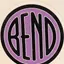 The emblem on Hang tag carrying the disc in purple, The Bend Store, February 18, 2022.