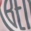 The emblem on Pink hoodie with a large dark disc, The Bend Store, May 20, 2025.