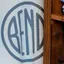 The emblem on White long-sleeve tee with a large BEND disc, The Bend Store, March 2, 2026.