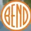 The emblem on Reel end card: the shop’s lockup with an orange-ringed disc, over a river scene, The Bend Store, June 9, 2026.