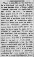 The Bulletin’s notice of Seattle Contrasts.