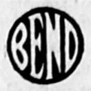 A small circular device with the word BEND in white letters on a solid dark disc.