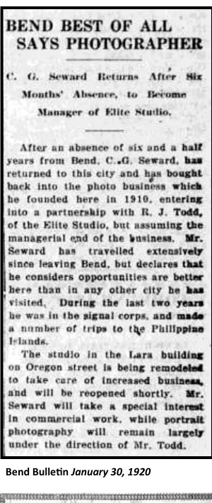 A 1920 Bulletin article about Seward, reproduced in the museum’s history.
