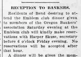 The dinner notice distinguishes Saturday’s gathering from Friday’s reservation deadline.