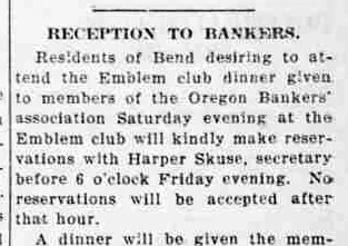 The dinner notice distinguishes Saturday’s gathering from Friday’s reservation deadline.