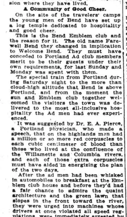 The passage headed “A Community of Good Cheer.”