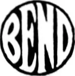A newspaper business directory headed “WHO’S WHO in BEND”, with a circular BEND device at each end of the banner and three columns of trade headings beneath it.