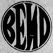 A full-page newspaper advertisement headed “.... BEND OFFERS ATTRACTIONS”, with a circular BEND device in the top left corner, an aerial photograph of the town, and the Bend Chamber of Commerce named at the foot.