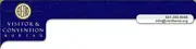 A gold ring enclosing BEND in narrow letters on a deep blue field, above the words Visitor and Convention Bureau.